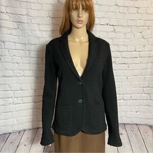 Mason's Black Wool Blend Blazer Jacket Size 46 US M